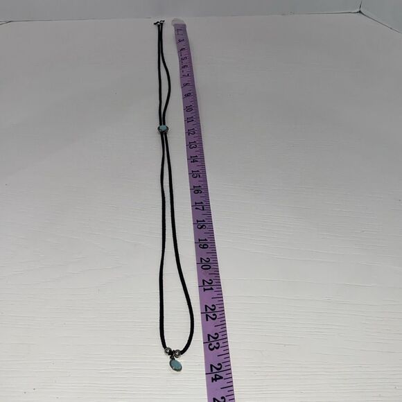 Boho Adjustable Rope Necklace Choker Hat Charm Tie - Picture 7 of 9